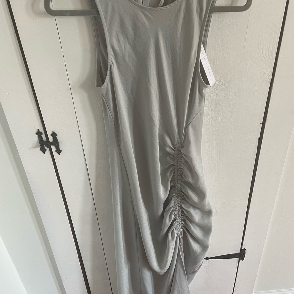 House of Harlow Satin Midi Dress